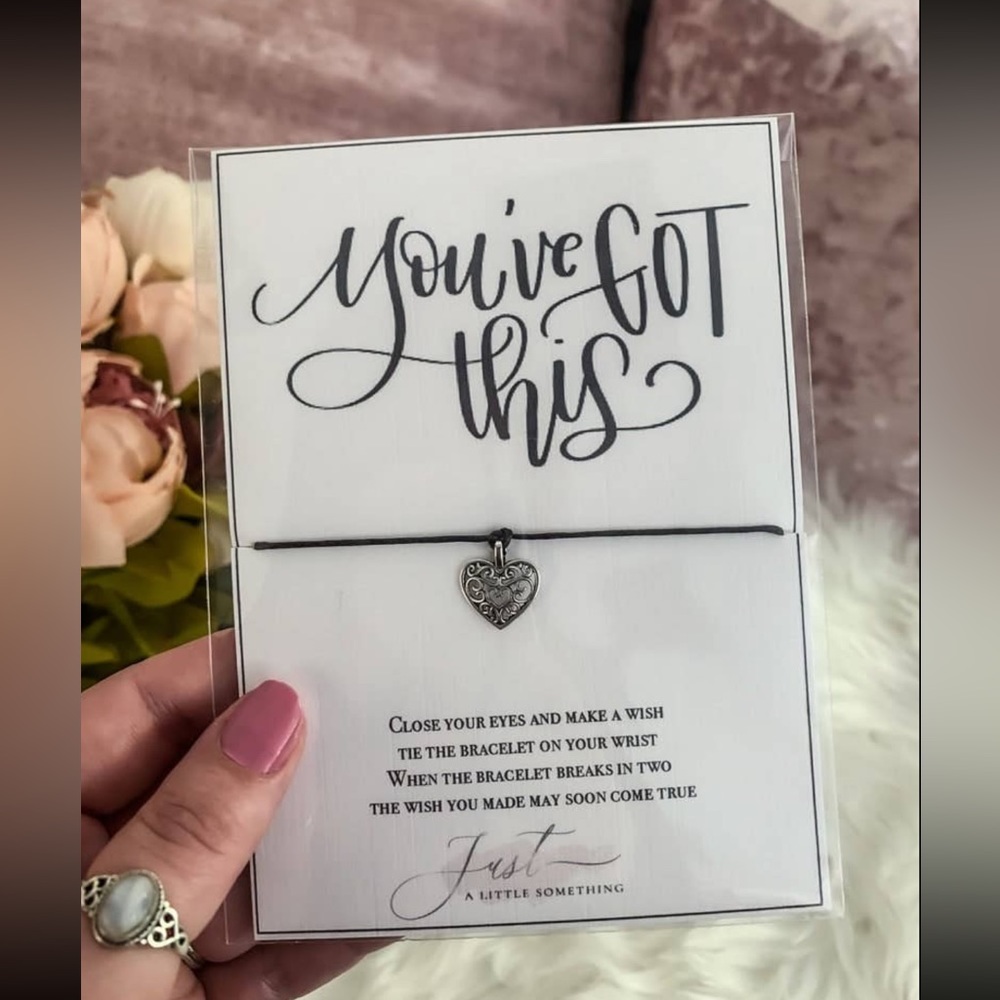 5for$10 You Got This Inspirational Wish Bracelet - Small gift, big meaning Heart